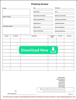 Proforma Invoice Download Now