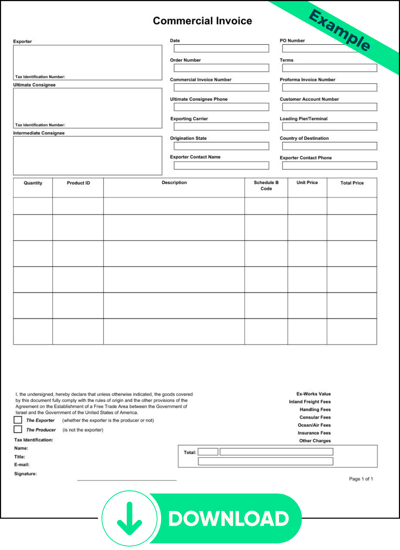 Commercial Invoice