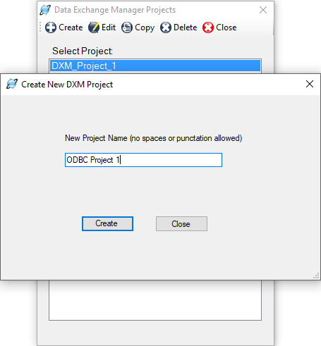 Creating a New Project in the Data Exchange Manager | Shipping Solutions