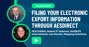 Filing Your Electronic Export Information through AESDirect