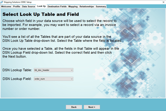 The Look Up Tab in the Data Exchange Manager | Shipping Solutions